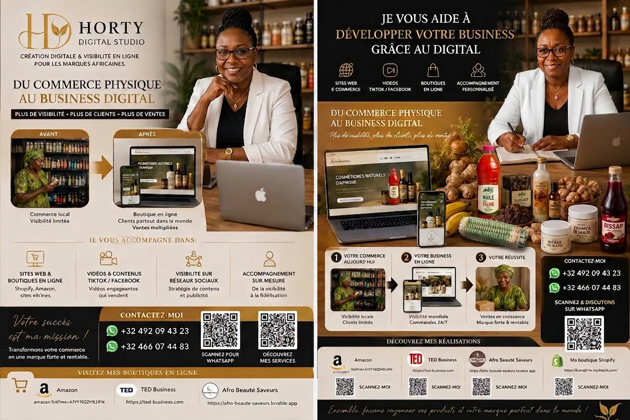 Transformation digitale d'un commerce africain — du physique au business en ligne